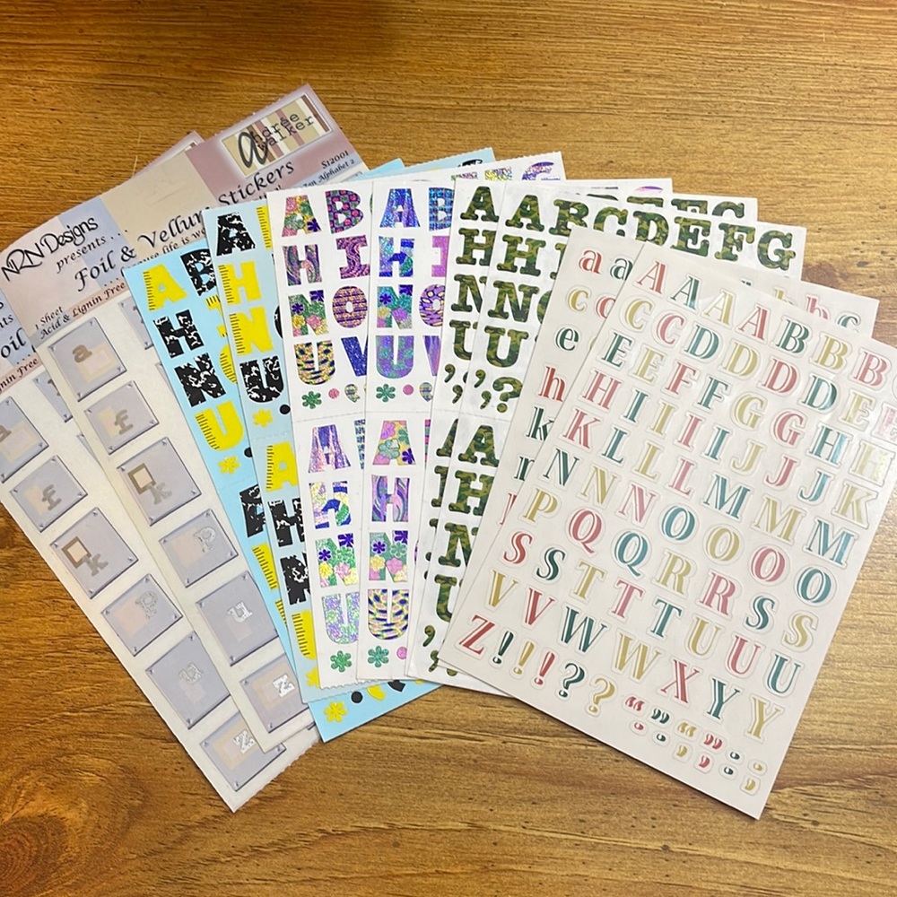 Sticker letters bundle